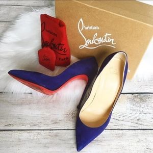 Christian Louboutin blue heels